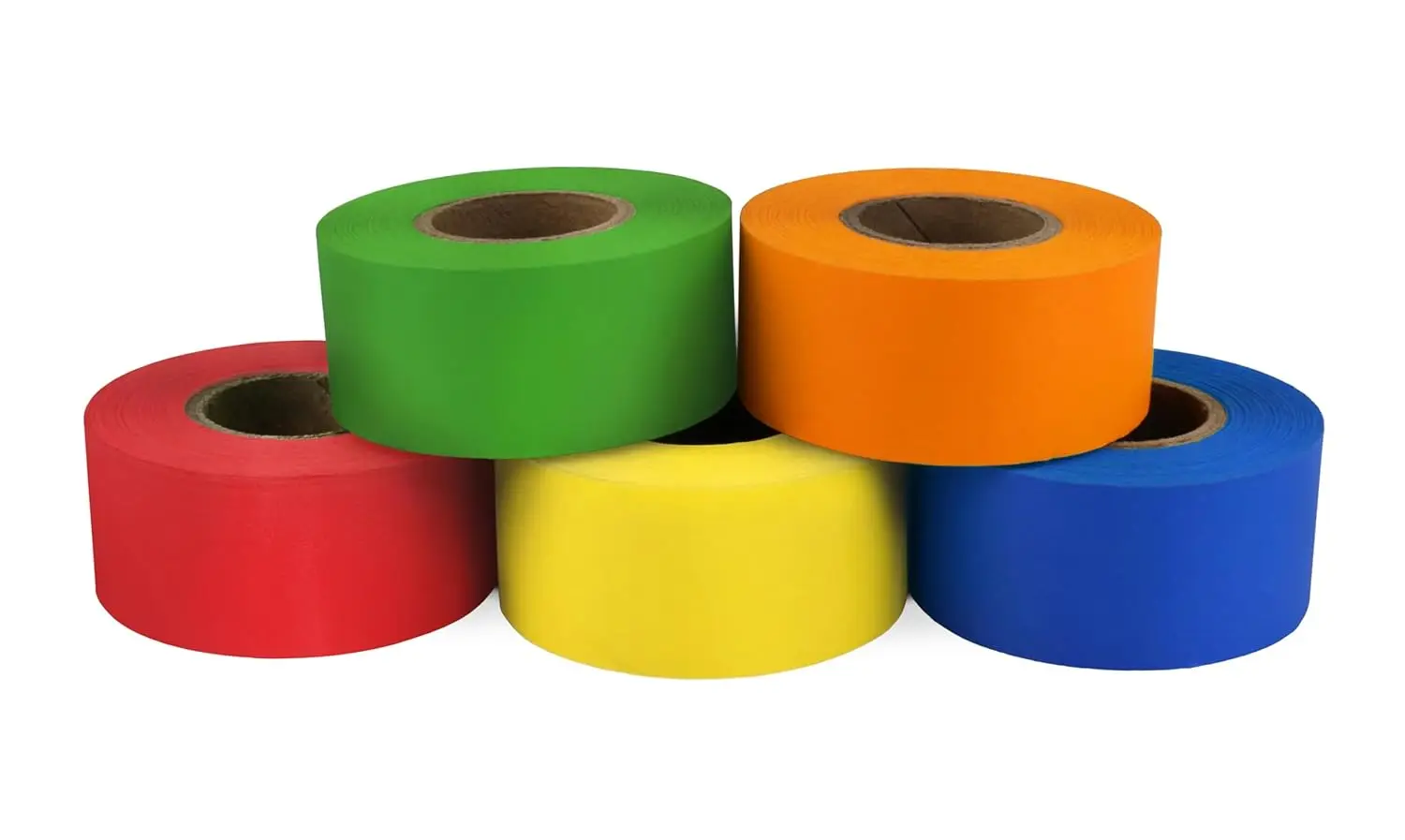 

1 Inch Colored Masking Tape Variety Pack, 5 Assorted Tape Rolls Ideal for Art and Craft jects and Color Coded Organizi