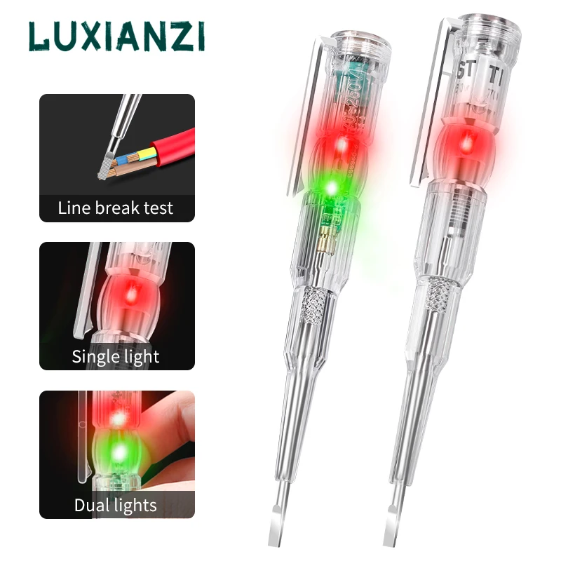 LUXIANZI Intelligent Induction Power Voltage Detector Pen Voltmeter 24-250V Circuit Tester Electrical Screwdriver Indicator Tool