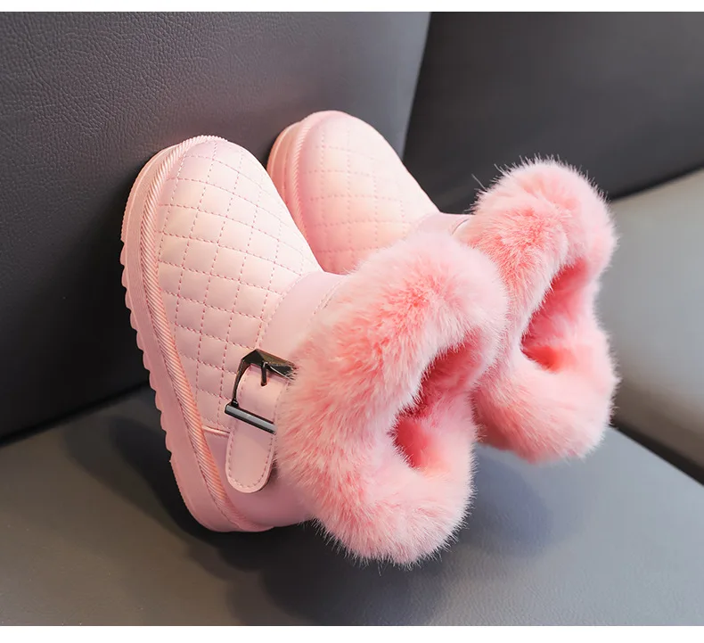 2026 Neue Herbst-Winter-Kinderstiefel für Mädchen, Verdickte Warme Bequeme Weiße Stiefel, Rutschfeste Plüsch-Baumwollschuhe für Babys und Kinder – Detail 14