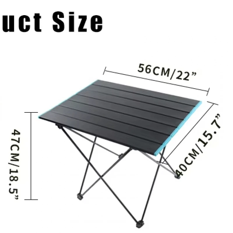 Outdoor custom beach ultralight with carry bag portable picnic outdoor folding table aluminum camping table