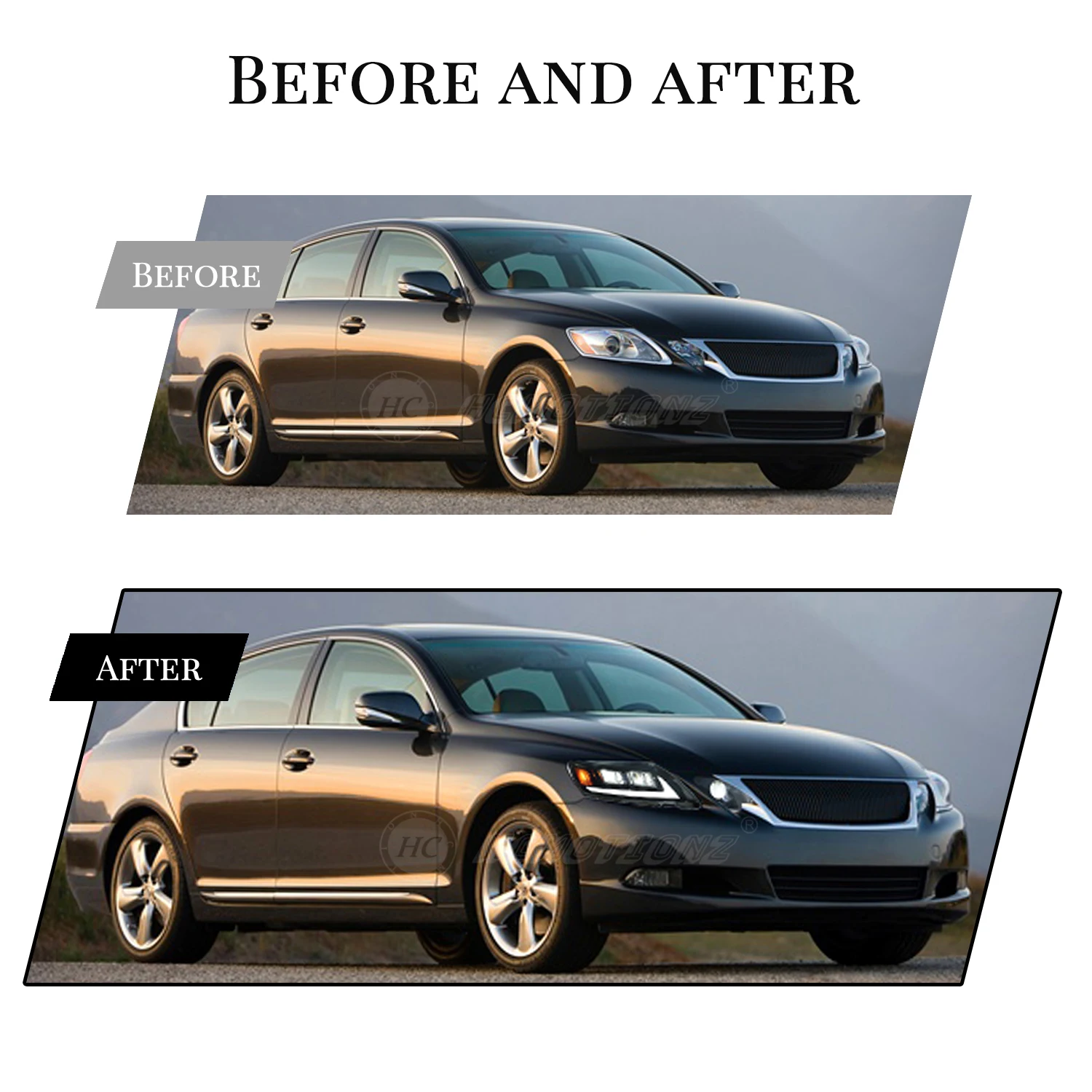 Front Lamps Assembly GS300 GS350 3th Gen 2006-2011 Gs430 Gs460 Car LED Headlights for  GS450h 2 PC