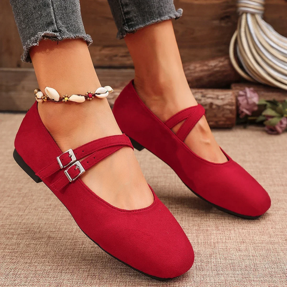 Flats Damesschoenen Casual Ondiepe Comfortabele Loafers Mary Jane Schoenen Mode Sportschoenen voor Dames Zapatos De Mujer