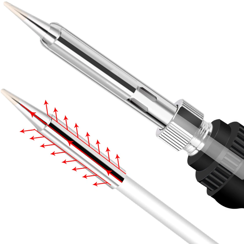 Electric Soldering Iron 60W Welding Solder Repair Tools 220V/110V Adjustable Temperature Soldering Iron Tips Rework Station