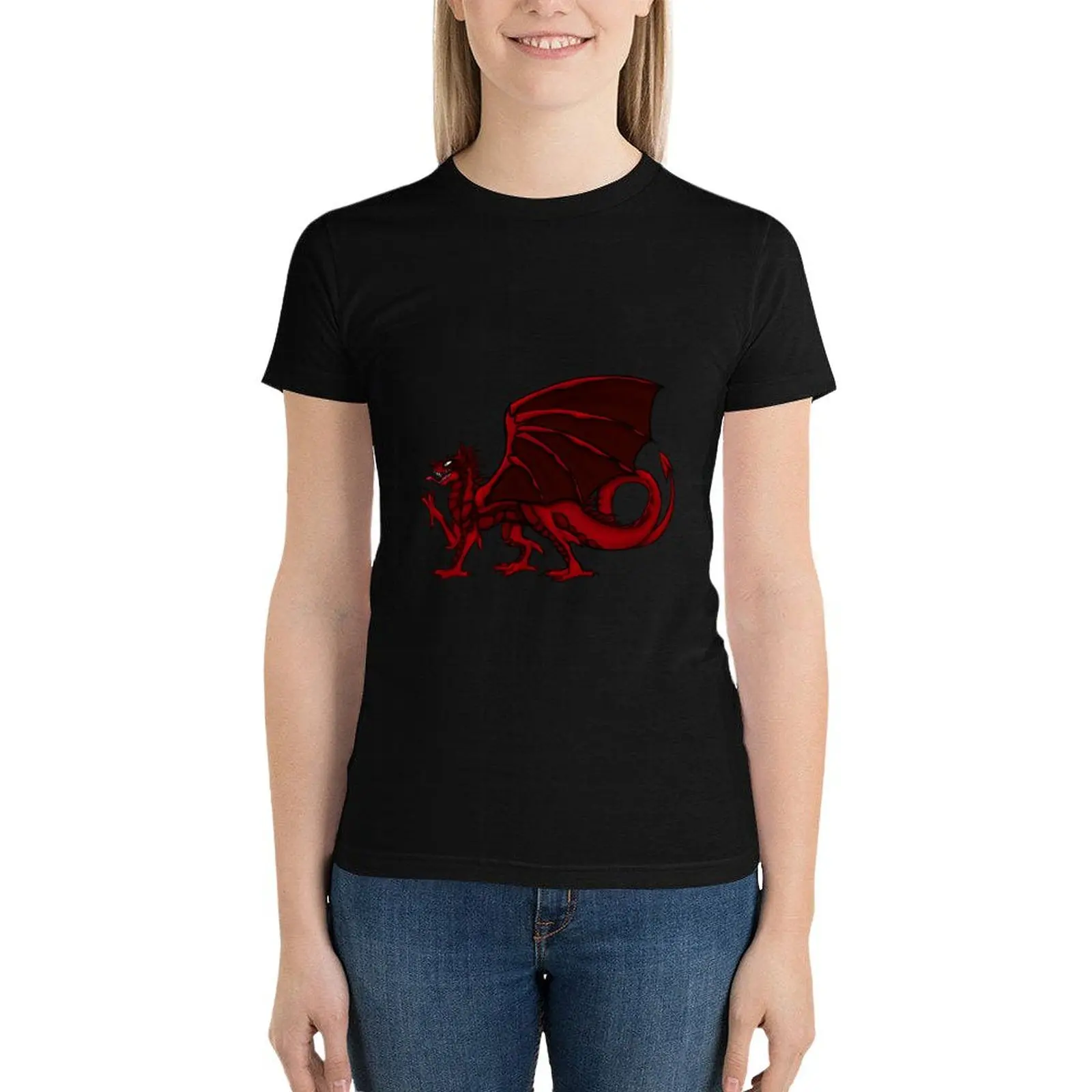 welsh dragon T-Shirt cute tops aesthetic clothes Blouse t-shirts for Women pack