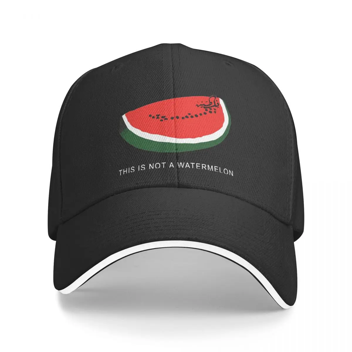 Casual This Is Not A Watermelon Baseball Caps Unisex Trucker Hat Watermelon Freedom Headwear For Formal Golf Adjustable