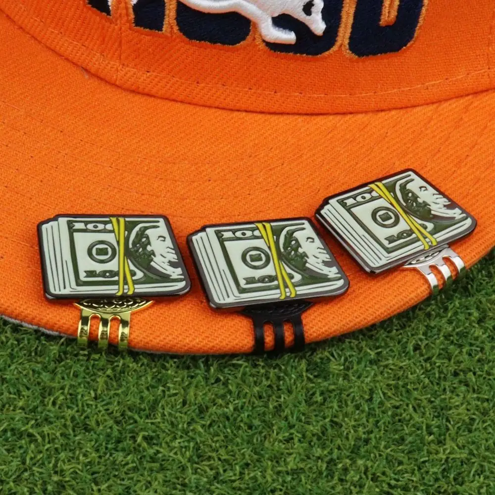 Golf Hat Clip Ball Marker Hat Clip Kirsite Magnetic Magnetic Hat Clip Dollar Easy To Take Off US Dollar Golf Hat Clip