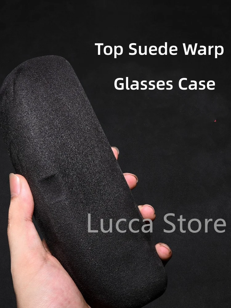 Top Suede Warp Glasses Case For Audi A3 A4 A5 A6 A7 A8 Q2 Q3 Q5 Q7 Q8 2012-2023 Sunglasses Case Holder Glasses Box Storage