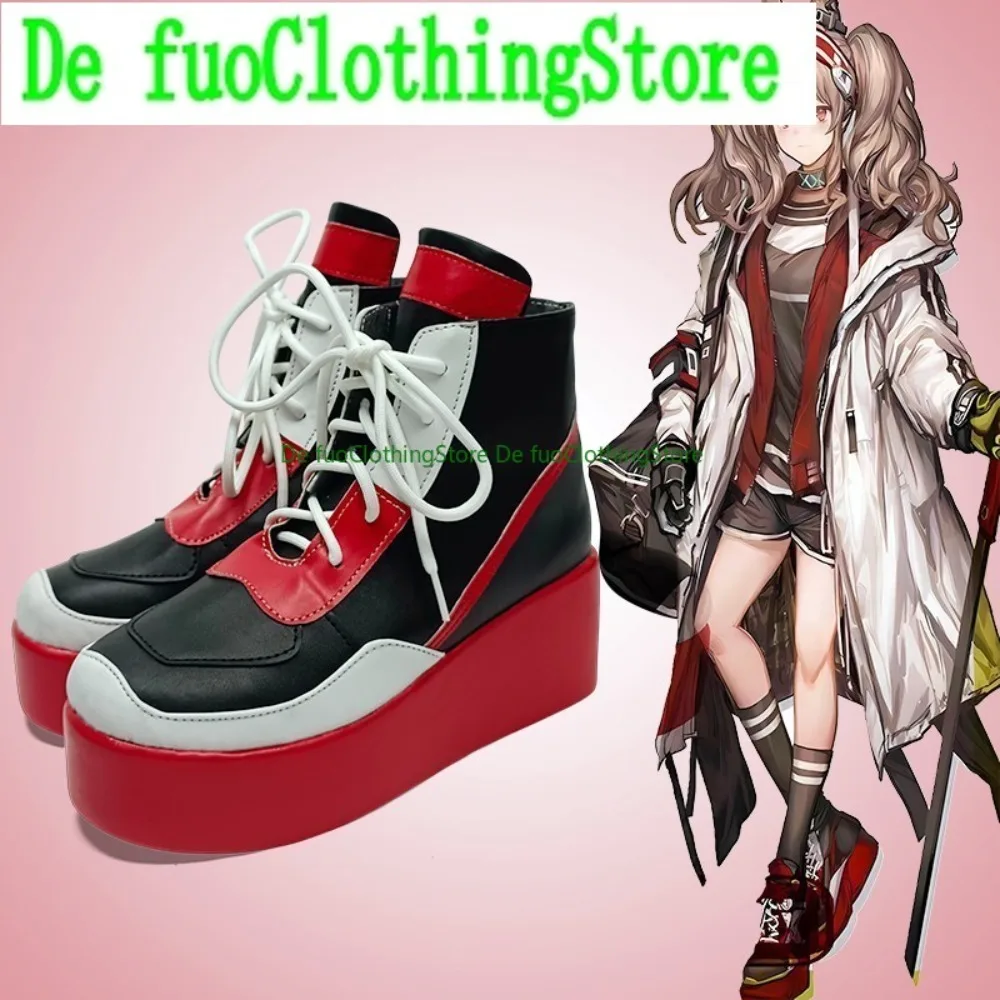 

DefuoClothing Arknights Angelina, обувь для косплея, тематические ботинки на Хэллоуин, карнавальные костюмы для вечеринок, аксессуары, обувь