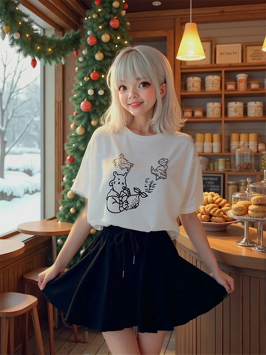 Losse shorts met trekkoord en hoge taille Ontworpen elegante dameskleding Zomerletters Wijde pijpen Strandkleding Resortmeisjes Lichte ins