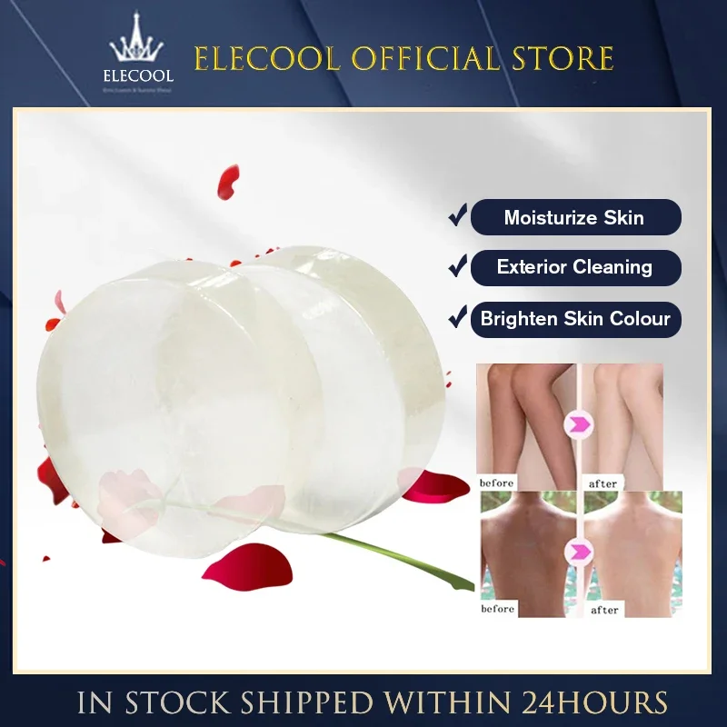 Whitening Soap Natural Active Enzyme Plant Extract Nipple Intimate Enzyme Crystal Bath Transparent Shower Bleaching Soap