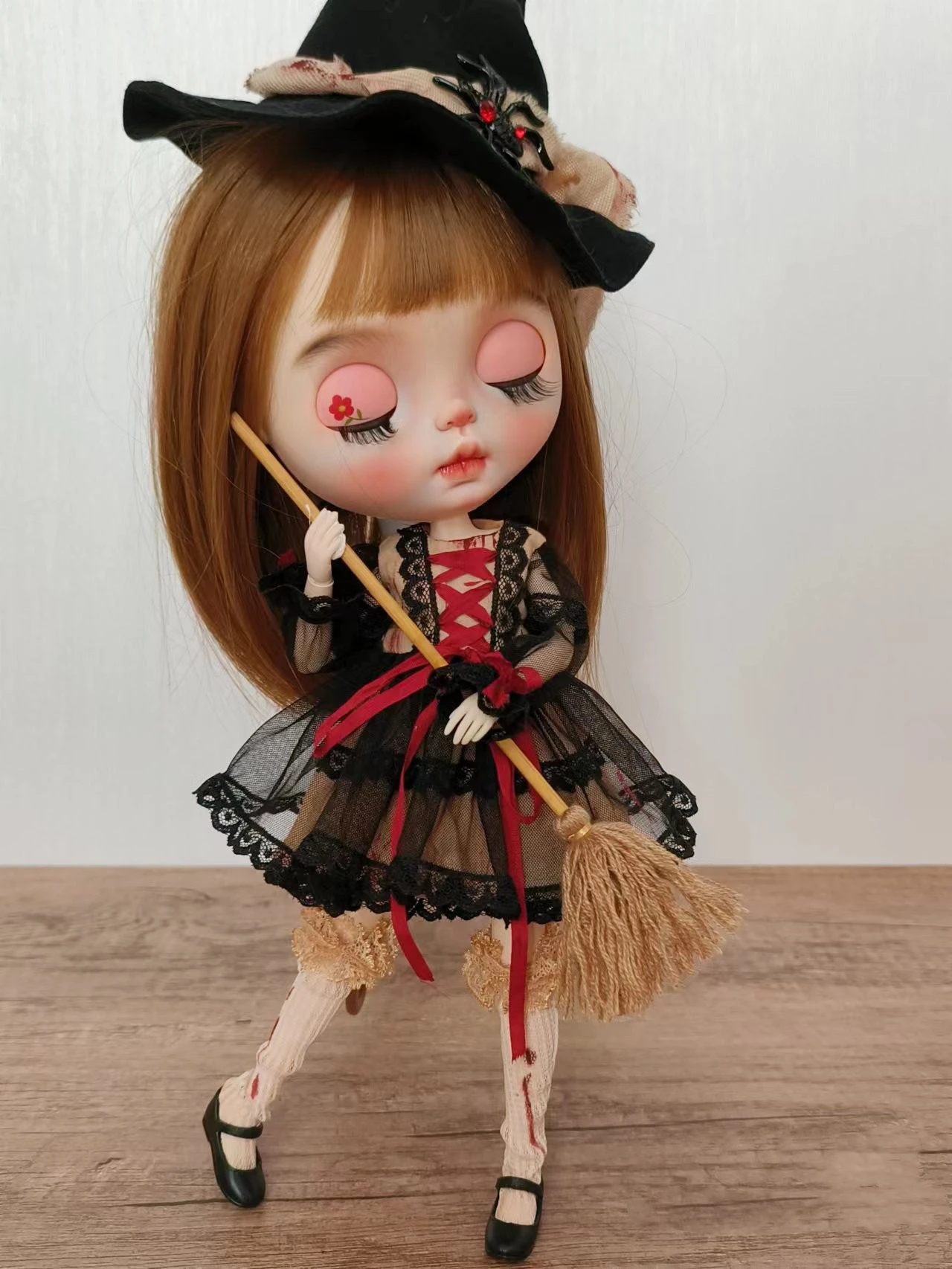 Dula Doll Clothes Dress Halloween Bloodstained Witch skirt Blythe Qbaby ob24 ob22 Azone Licca ICY JerryB 1/6 Bjd Doll