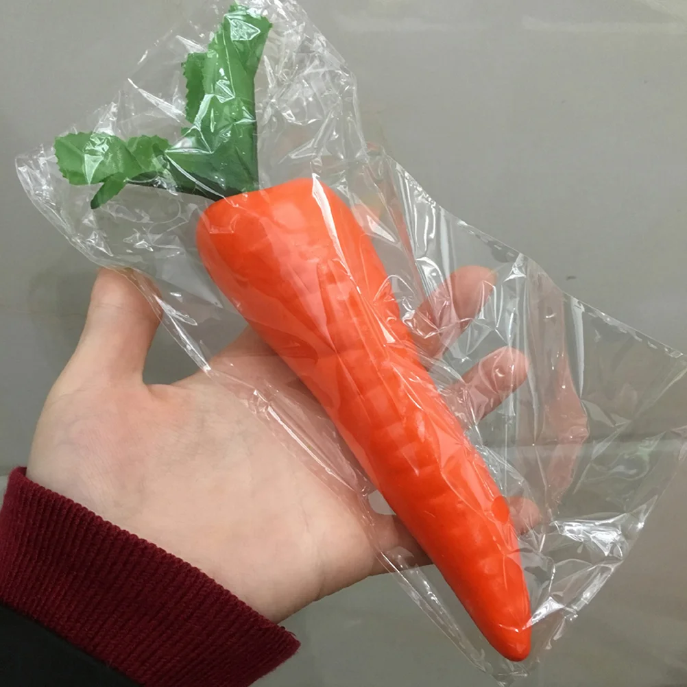 4 Pcs Simulation Mini Carrots Lifelike Vegetable Decoration Artificial Toy Decorations Easter