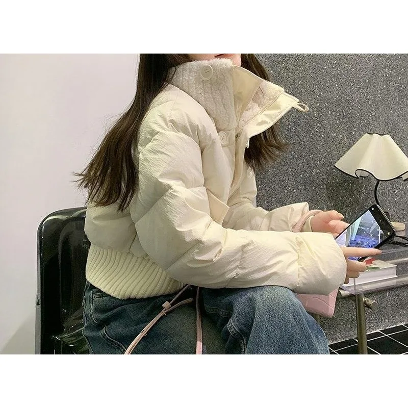

Lapel Short Down Cotton-padded Jacket Women's Super Nice Padded Bread Winter Sense.