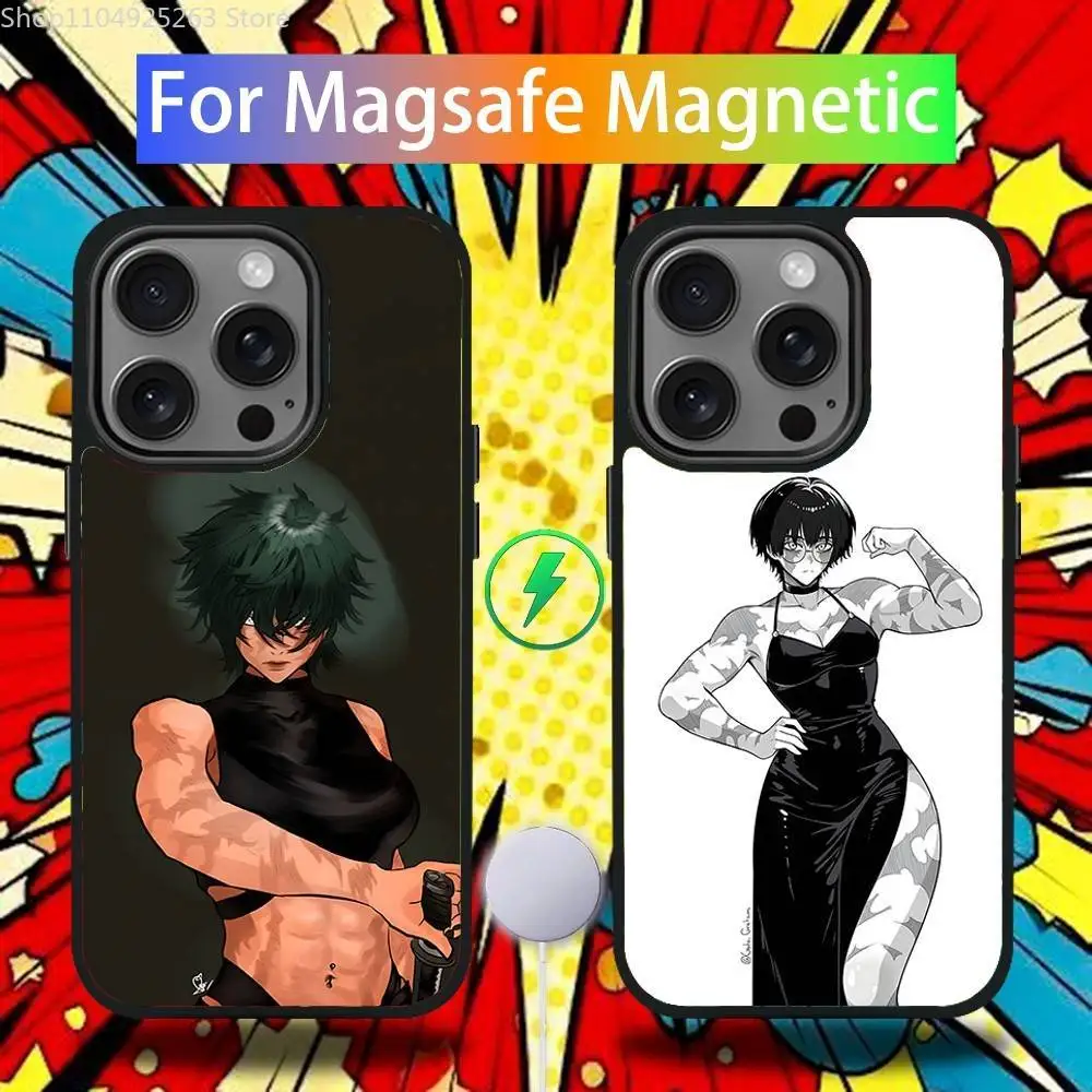 

Maki Zenin Jujutsu Kaisen Phone Case For iPhone 17,16,15,14,13,12,11 Pro,Max,Plus,Mini,Air,E Magnetic Magsafe Cover