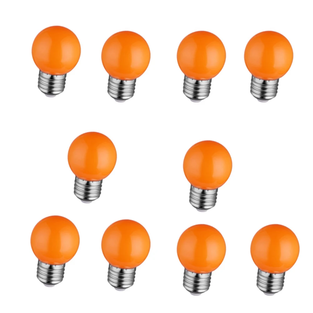 

10pcs Colorful LED Bulbs Bright Light E27 Base Waterproof Outdoor Indoor Decor Christmas Party Wedding Garden