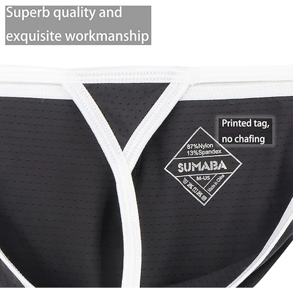 Jinshi Mens Thongs Underwear Sexy Low Rise Gay T-back Breathable Soft Men Panties Underpants G String