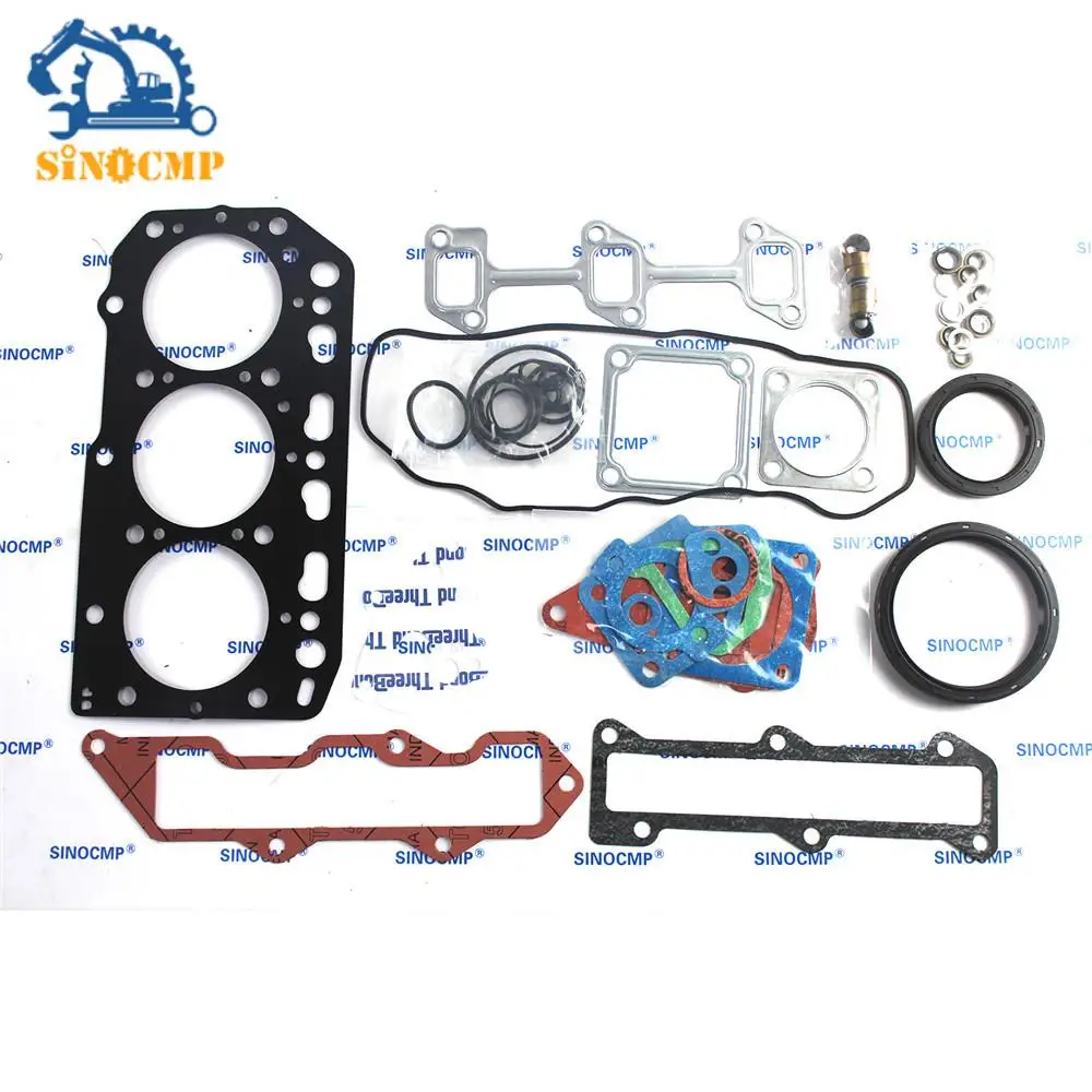 

1Set Engine Overhaul Gasket Kit YM729150-92910 YM129001-01340 for Mini-Excavator Steer Loader Forklift Truck 3TNV88 Engine