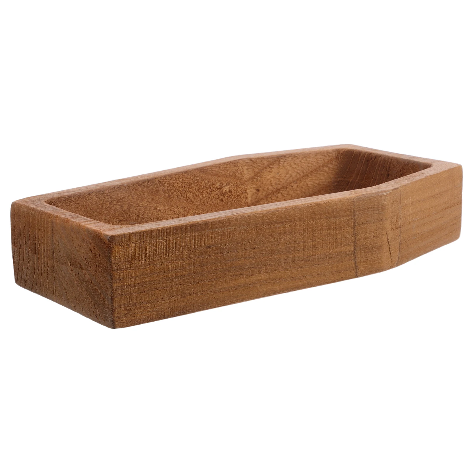 

Coffin-shaped Fruit Tray Wood Decorative Craft Pendant Wooden Cheese Platter Food