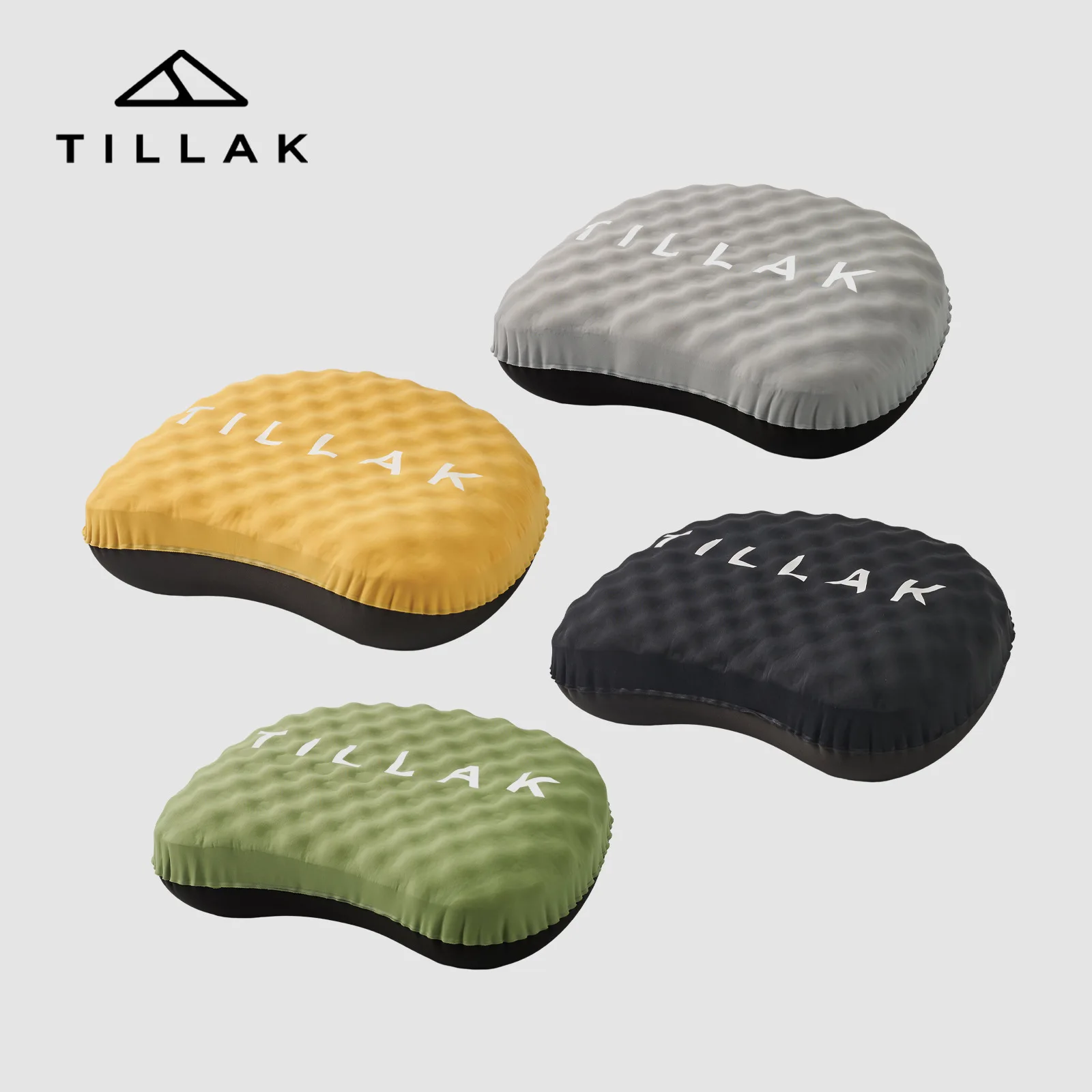 Lightweight Cool Touch Inflatable Cushion Portable Neck Pillow Waist Pad For Travel Camping Hiking Business Office Break Use
