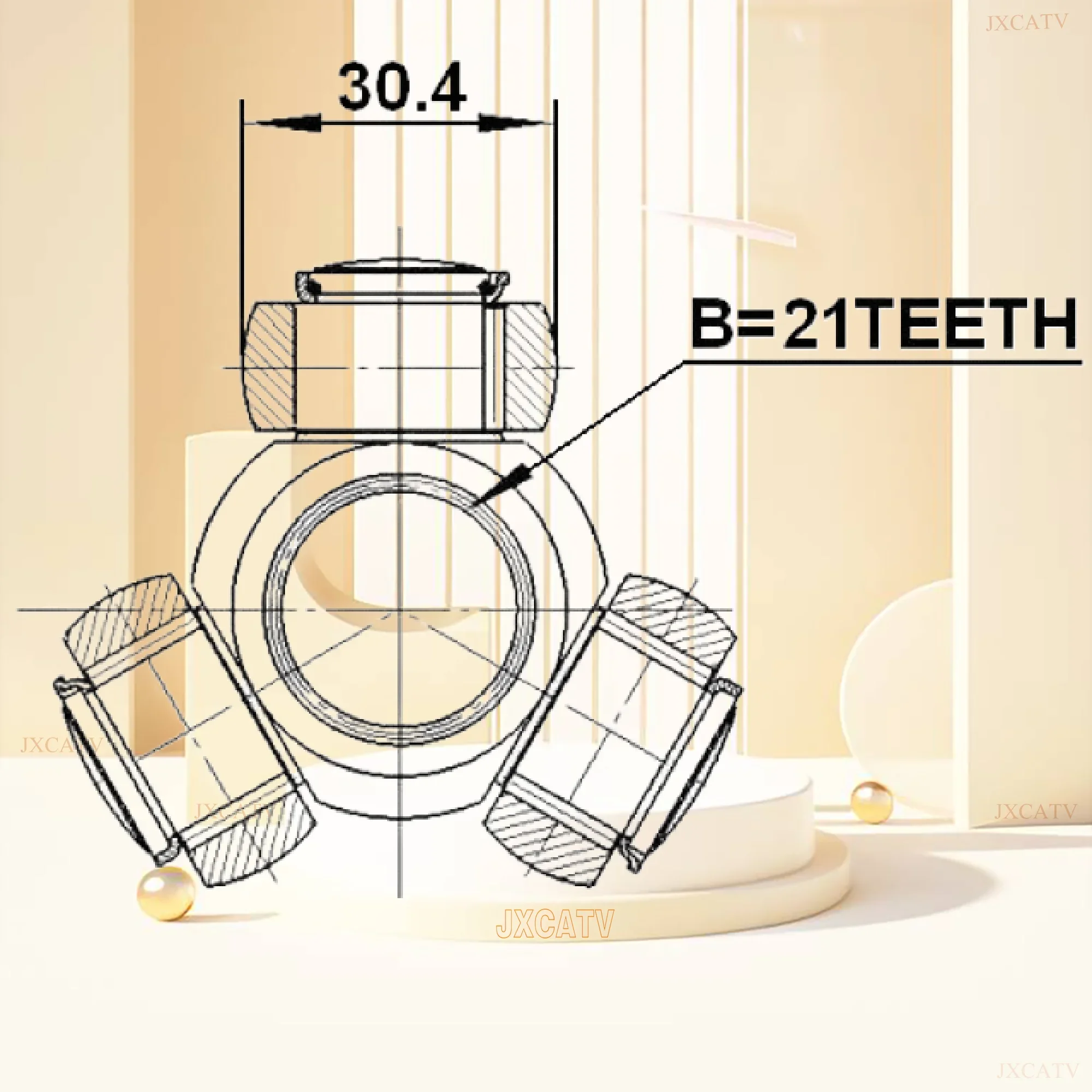 وصلة CV TRIPOD 21T * 30.4 2116-FOC16 لفورد فوكس فييستا مازدا 2 ميني ميتسوبيشي كولت سيتروين C2 C3 نيسان ميكرا أوبل كورسا #2