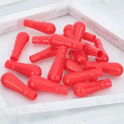 

50 Pcs Glass Dropper Plug Pipette Bulb Droppers Head Caps Disposable Pipettes Red Rubber