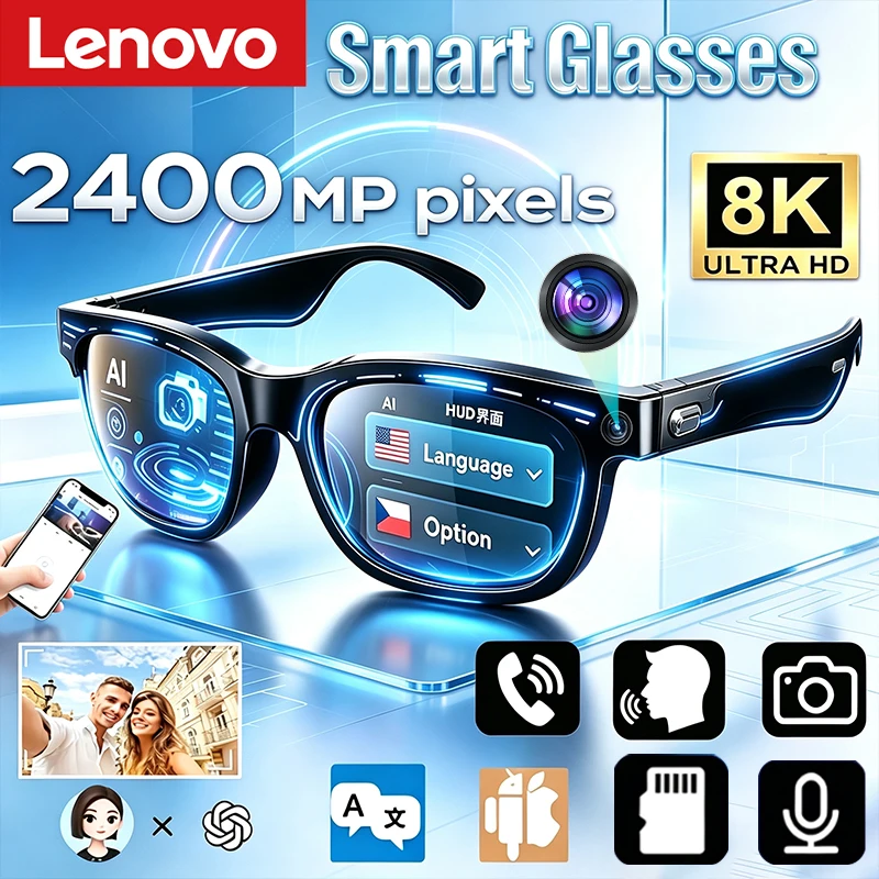 Smart Glasses Ar - 레노버 스마트 안경 AI 번역 블루투스