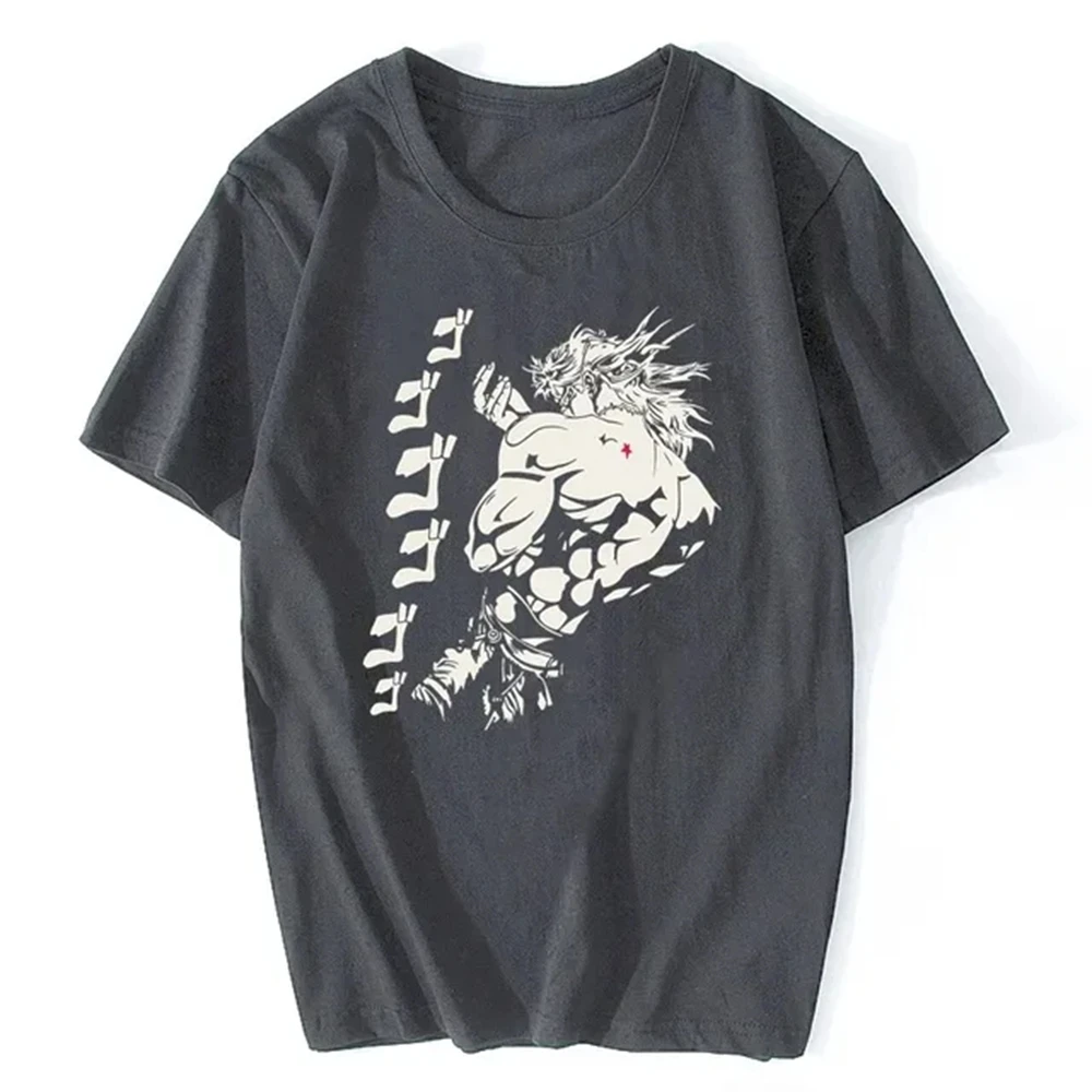 

Dio Brando Jojos Bizarre Adventure T Shirt Men Clothing Pure Cotton T-Shirt Joestar Anime Kujo Blood Otaku Crusaders Top 72441
