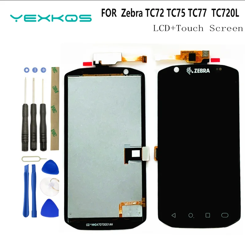 Original LCD Display For Zebra TC70 TC70X TC75X TC72 TC75 TC75EK TC77 TC77X TC77HL TC700H TC720L Touch Screen Digitizer Assembly
