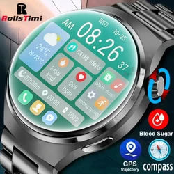 1.6Inch HD Screen Smart Watches Men NFC Bluetooth Call Smart Watch Heart Rate Health Monitor IP68 GPS Track Tracking 2024 New