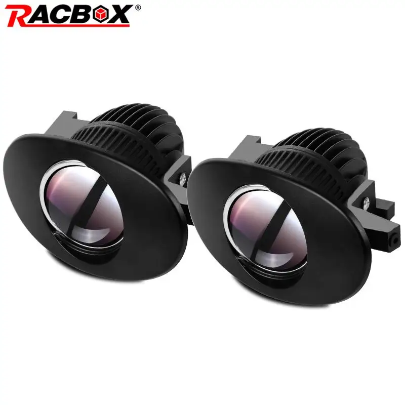 2.0 Inch Fog Lights Lens Bi LED Mini Projector PTF Lenses Fog Lamp for Honda Accord Civic FB2 FB3 Sport Fit Jazz RS 4D Crosstour