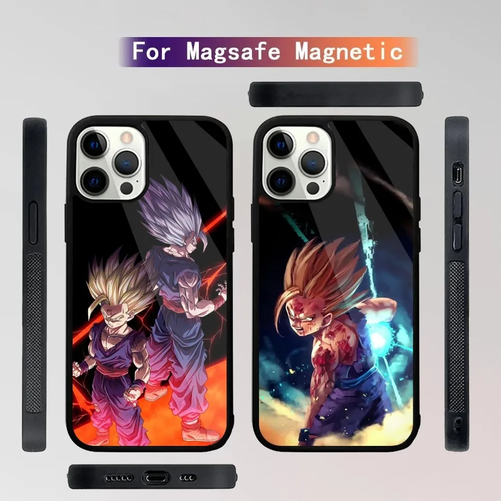 Anime D-DragonS Goku B-BallS Phone Case For iPhone 16,15,14,13,12,11,Plus,Pro,Max Mini Magsafe Magnetic Wireless Charging