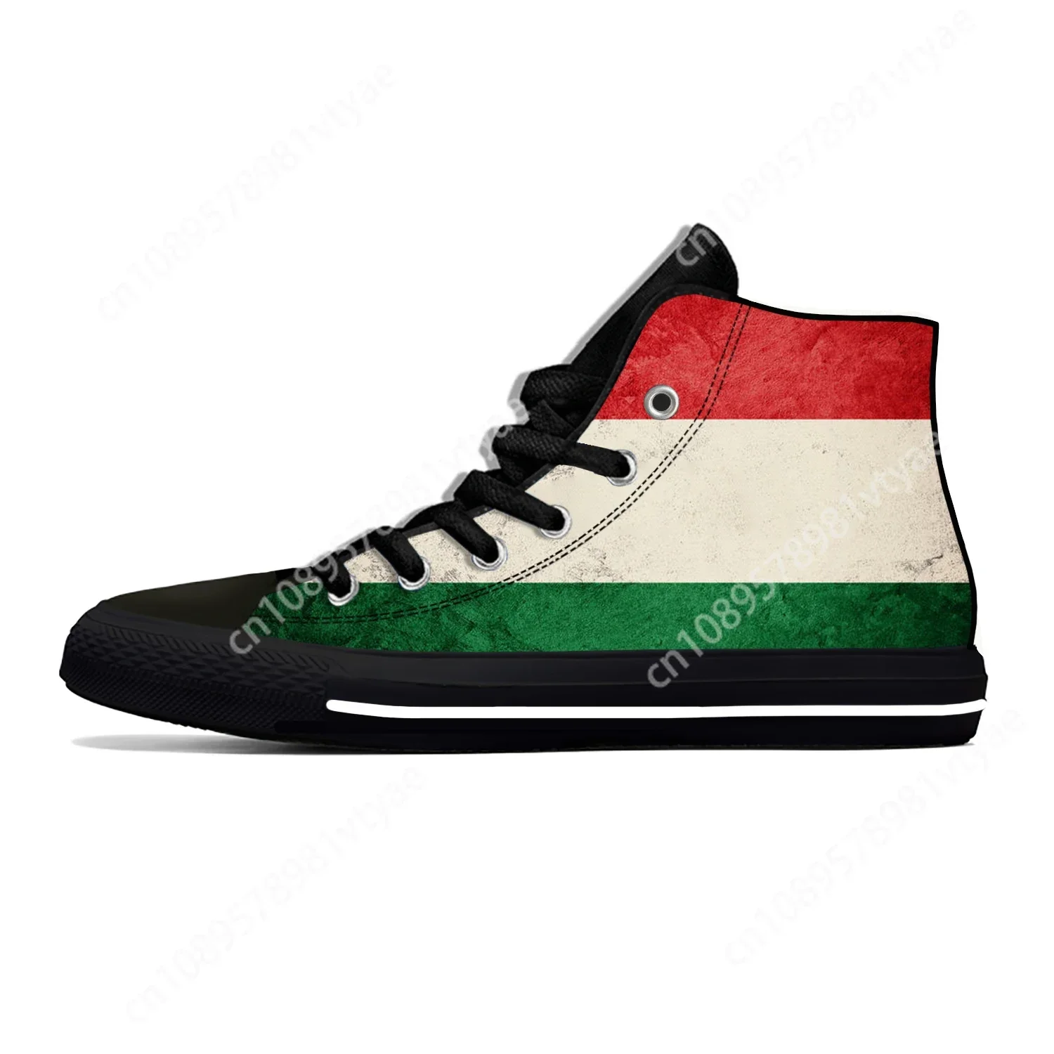 Hot Magyarorszag Hungary Hungarian Flag Patriotic Casual Cloth Shoes High Top Lightweight Breathable Custom  Men Women Sneakers