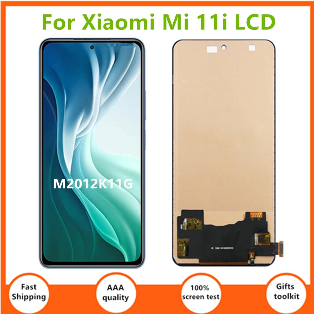 

6.67’’ For Xiaomi Mi 11i LCD M2012K11G Display Touch Screen Digitizer Assembly Replacement For Xiaomi Mi 11i LCD Screen replace