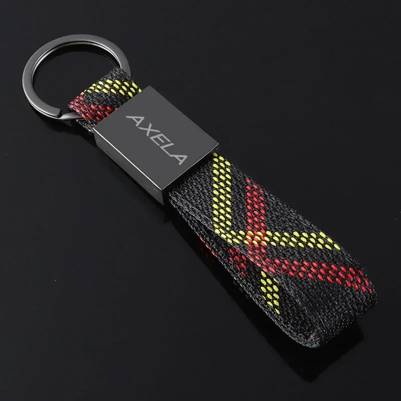 Car Emblem Keychain Pendant Auto Key Chain Key Holder for Mazda AXELA Logo CX3 CX5 MX5 6 CX7 RX7 626 CX30 SKYACTIV