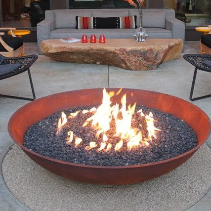 Factory Price Square Keteng Steel Gas Stove Outdoor Round Table Bowl Fire Pit Gas