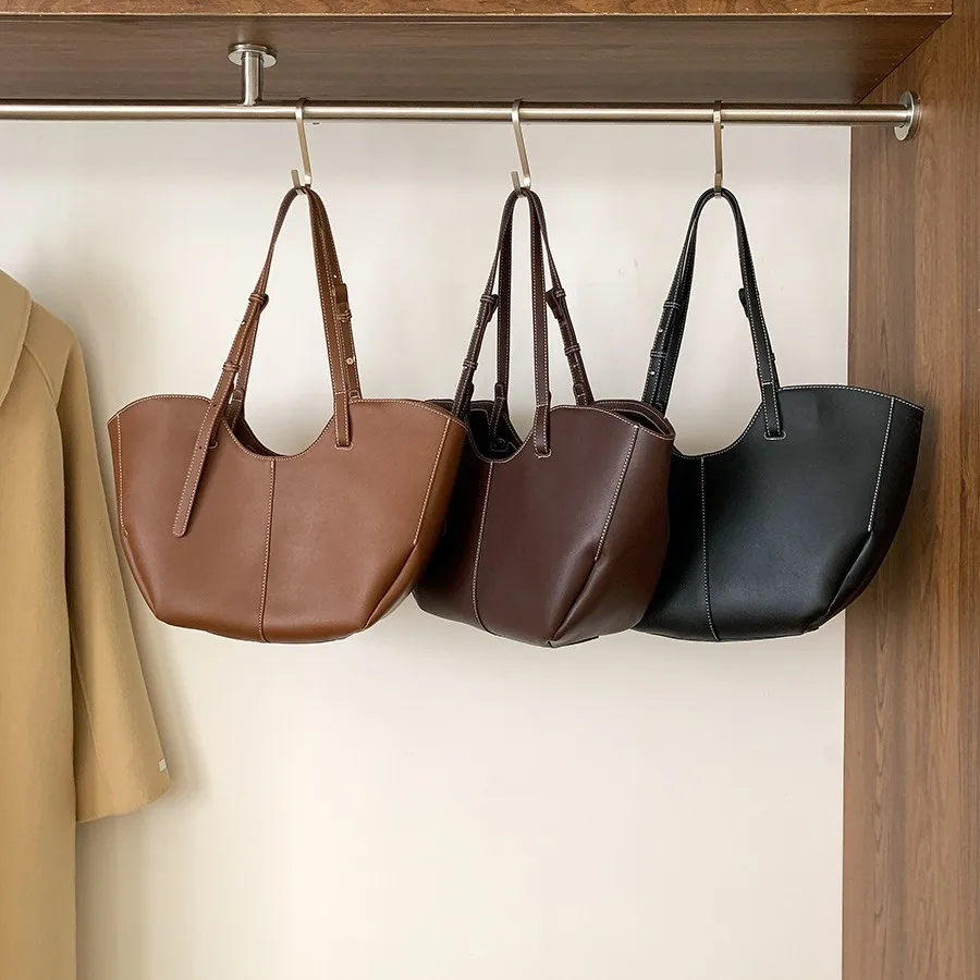 Designer Large Capacity Women Handbag Single Shoulder Portable Shopping Bag Luxury Leather Ladies Commuter Underarm Totes Bag