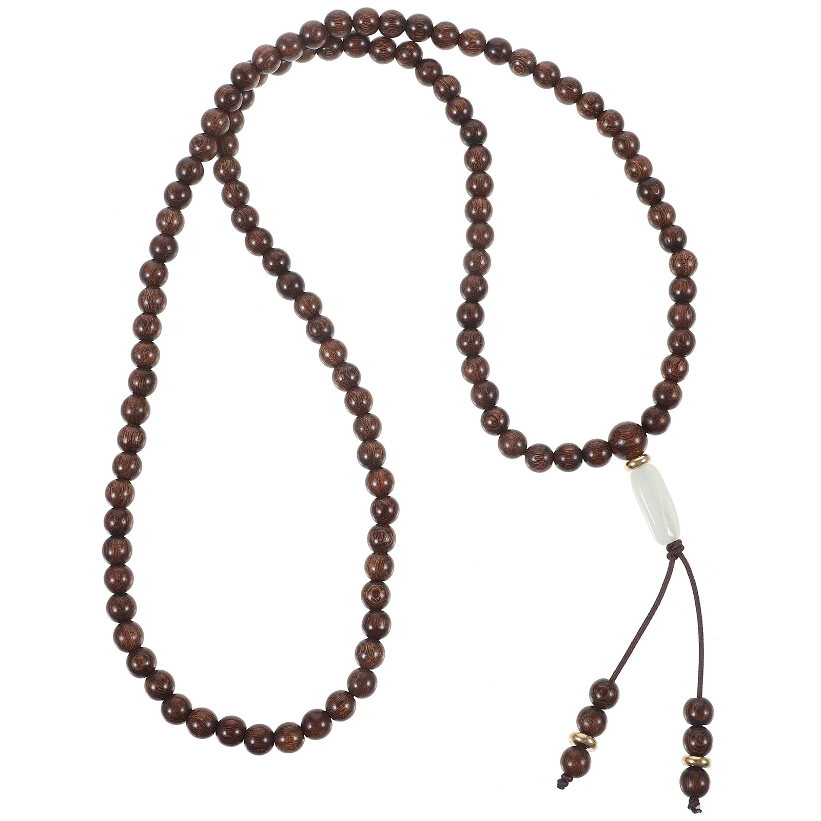 

108 Beads Bracelet Men'S Wooden Prayer Bead Beads Bracelet 108 Bangle Rosary Adjustable Gift Accessory