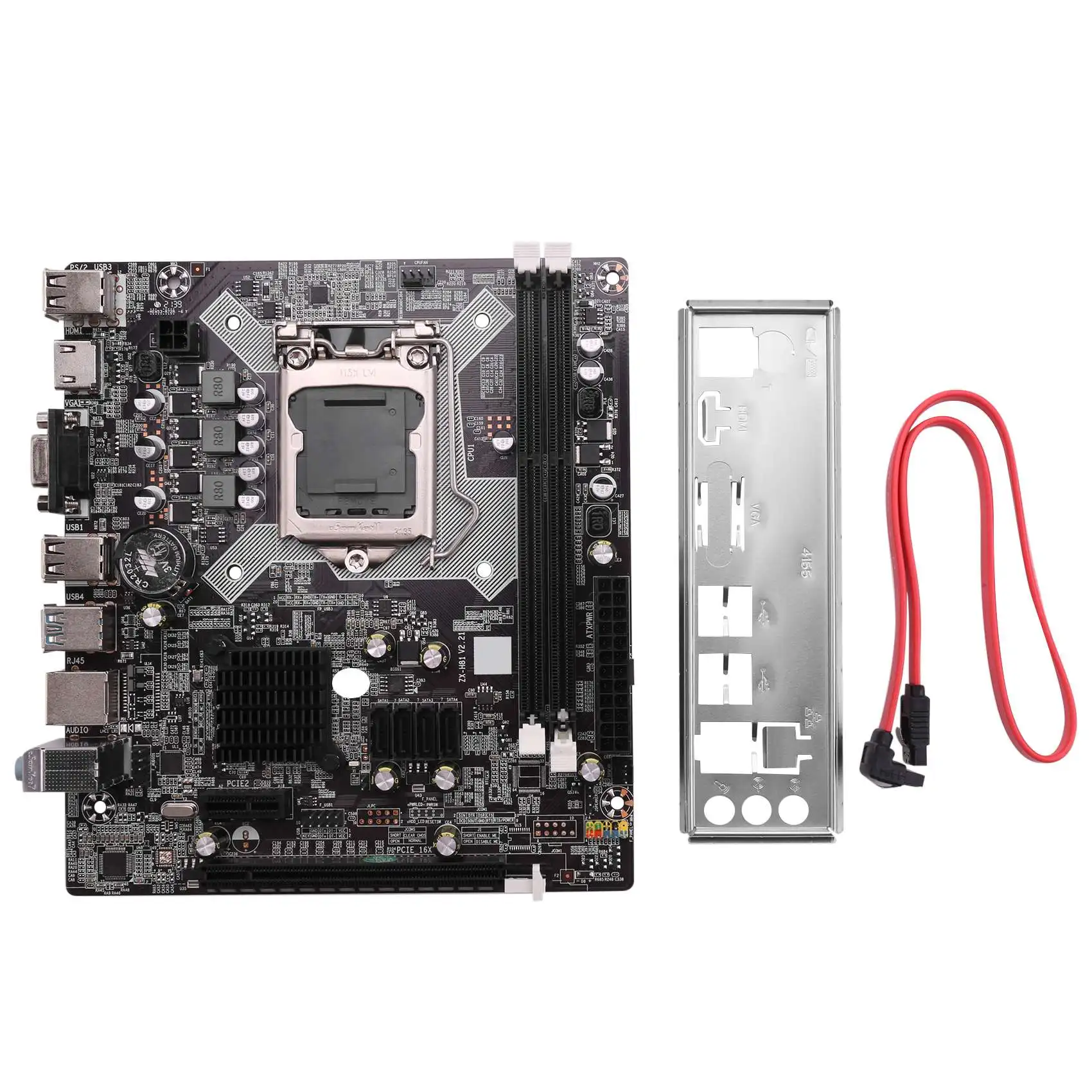 

H81 LGA 1150 Motherboard Socket LGA1150 Micro-ATX Desktop image USB2.0 SATA2.0 Dual Channel 32GB DDR3 1600 for Intel