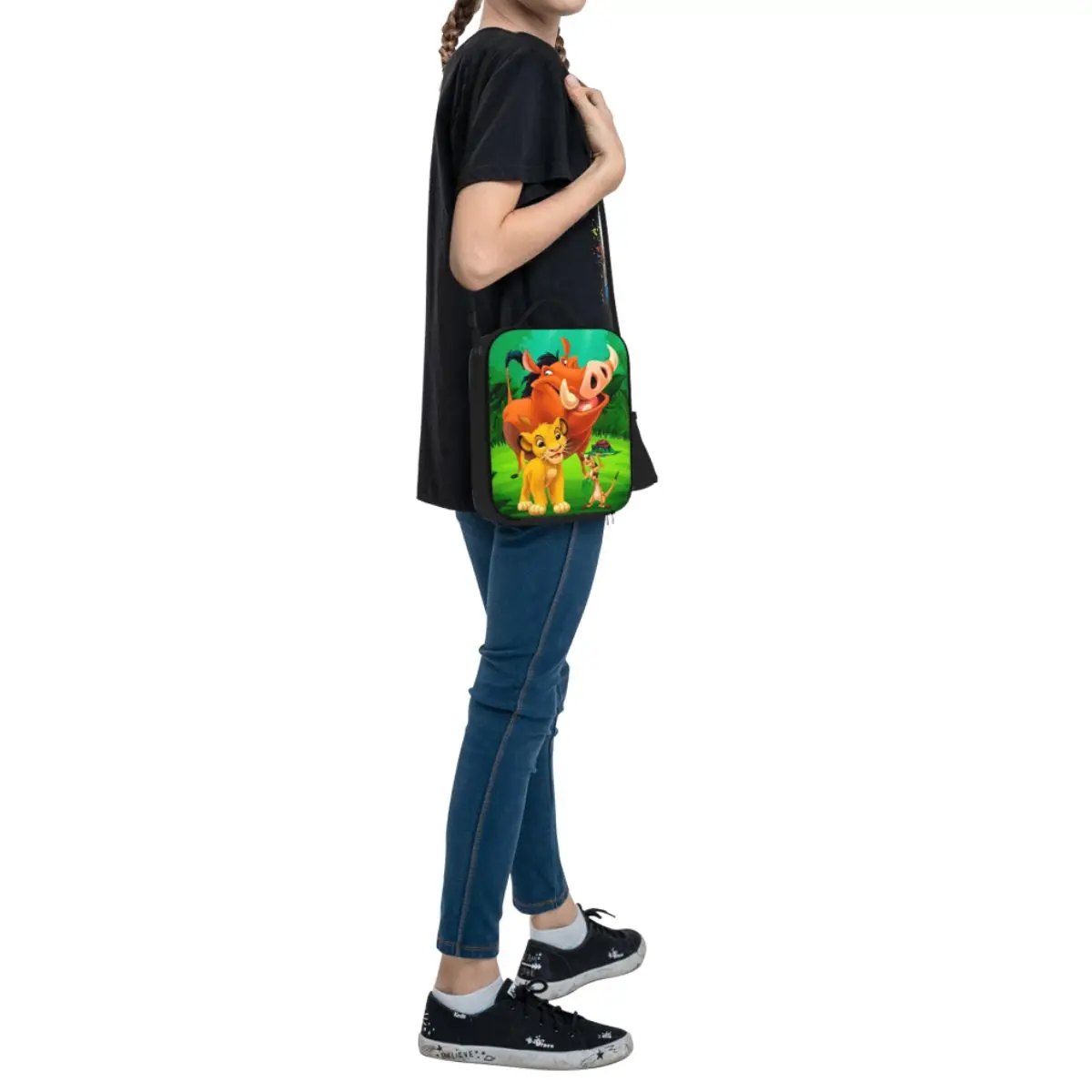 Custom The Lion King Portable Lunch box Women Leakproof Cooler Thermal Food Insulated Lunch Bag Office Work