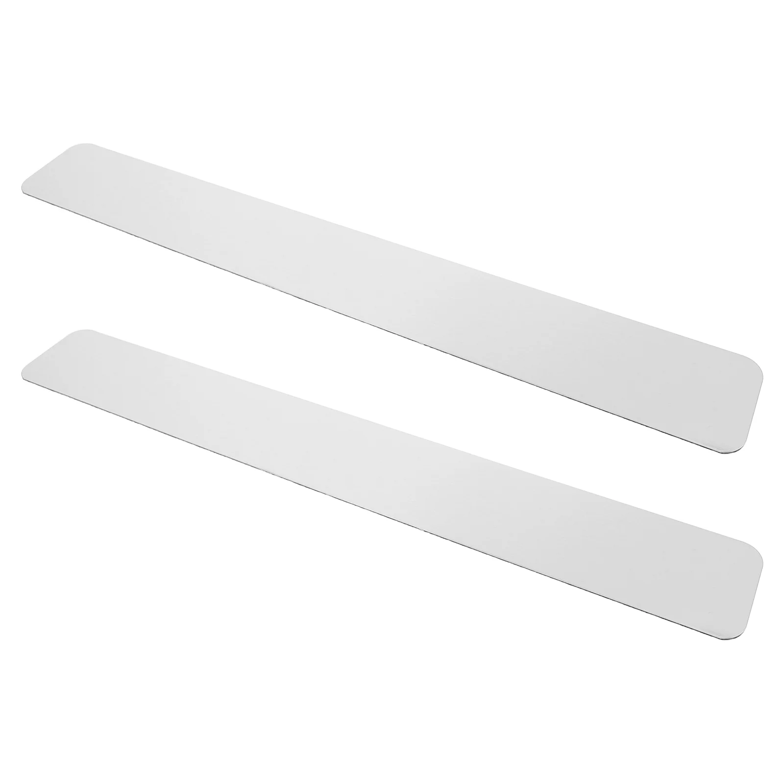 2 Pcs Message Board Bulletin Iron Sheet Wall Notice Bar Blackboard Metal Strips