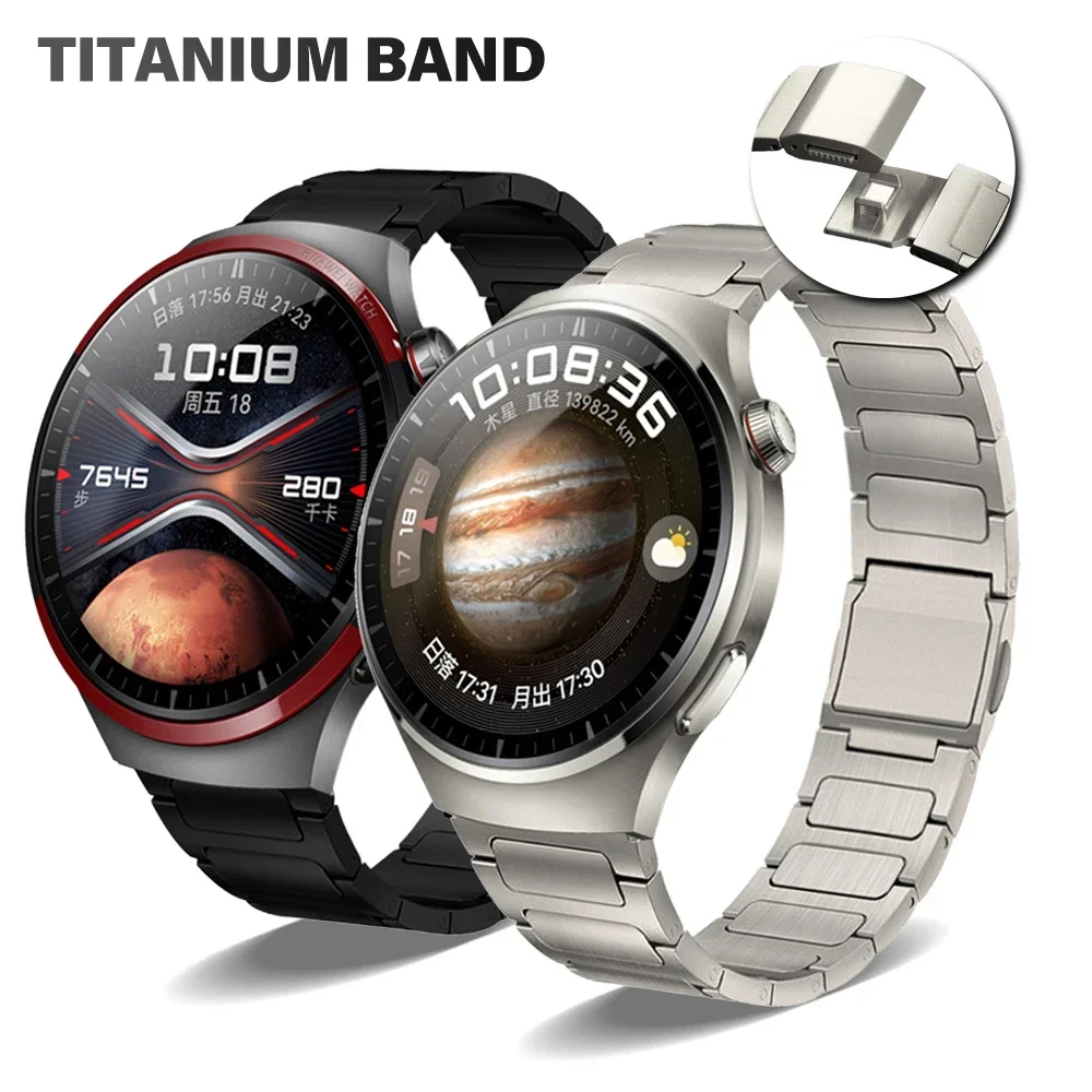 Magnetic Business Titanium 22mm Bracelet For Huawei Watch GT3Pro Watch4/4pro GT4 46mm Band For Amazfit GTR 4/3/2 Balance Strap