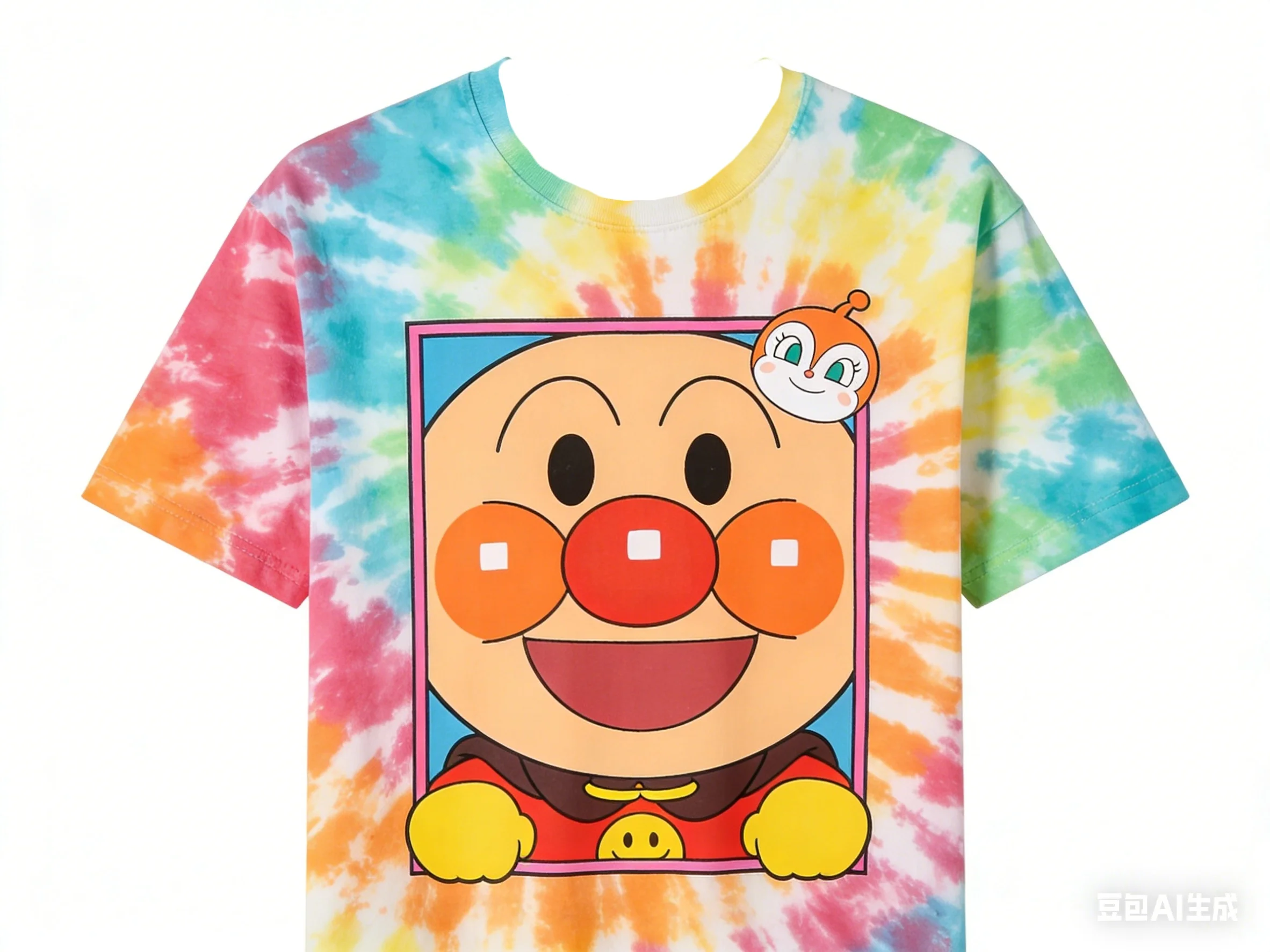 

Детская футболка Anpanman, с короткими рукавами, с мультяшным принтом, дышащий топ для мальчиков и девочек