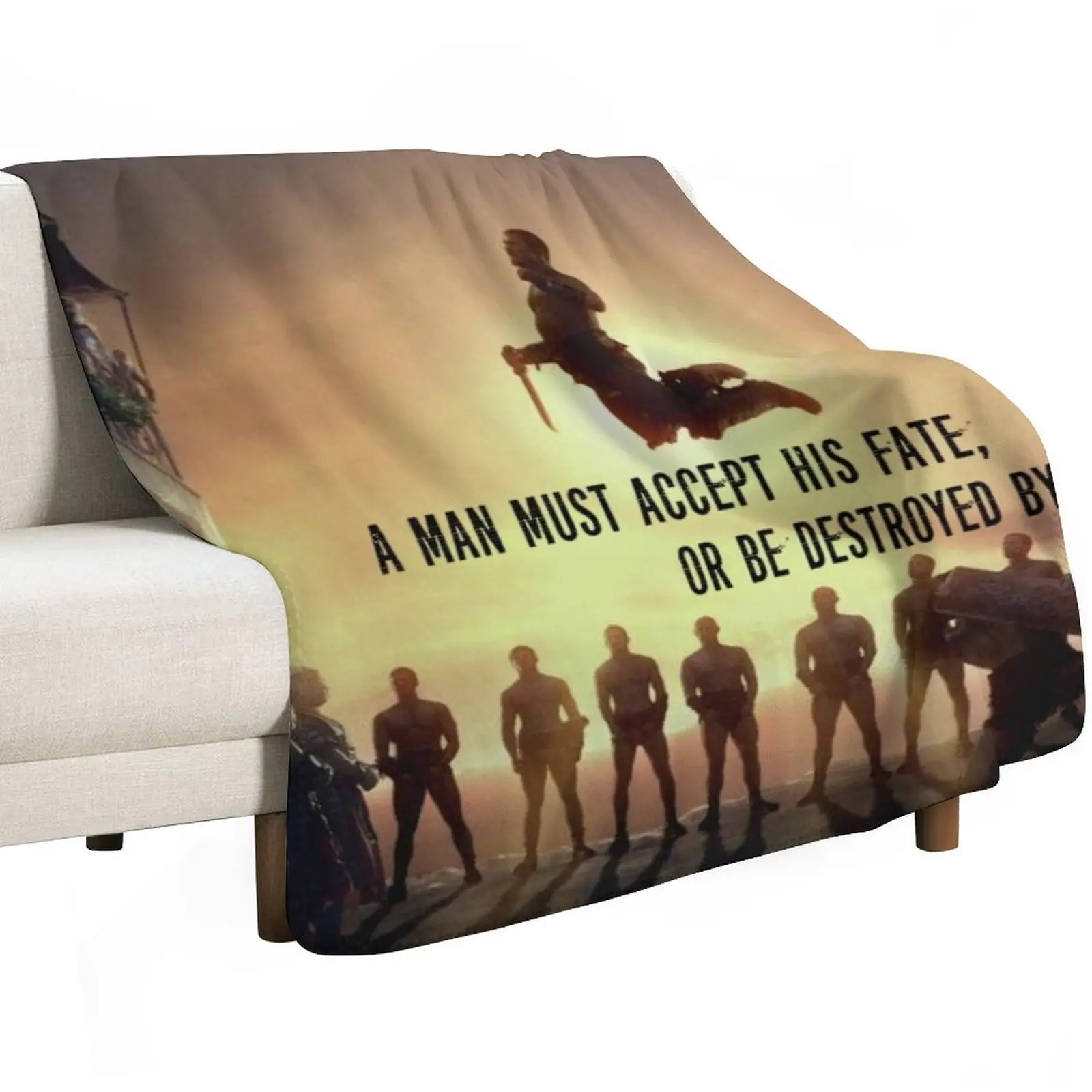 سبارتاكوس اقتباس رمي بطانية المصممين أريكة سرير المعزي بطانيات أريكة عملاقة #2