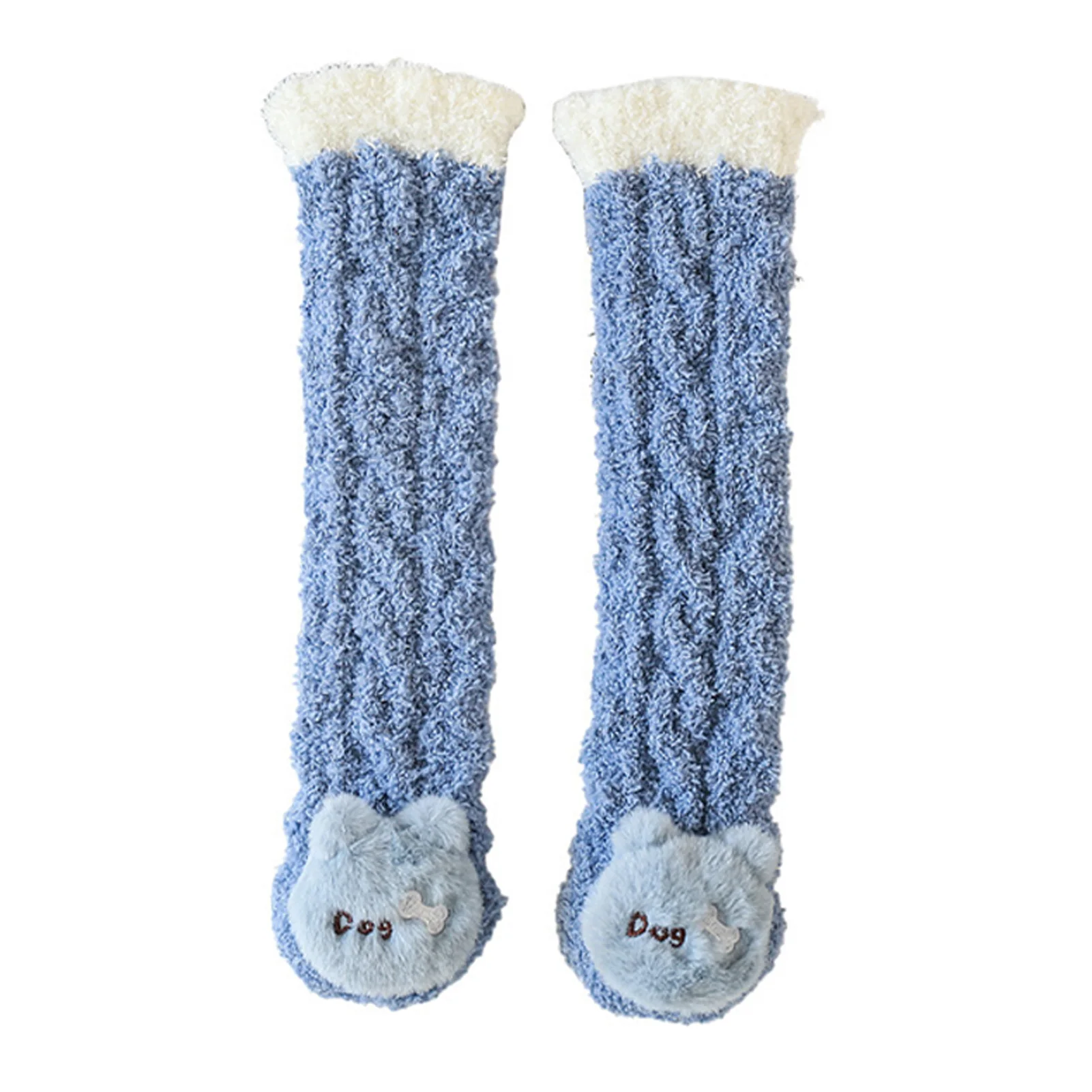 Baby Coral Fleece Thicken Socks Cartoon Doll -length Socks Suitable for Baby Boy Girl Infant