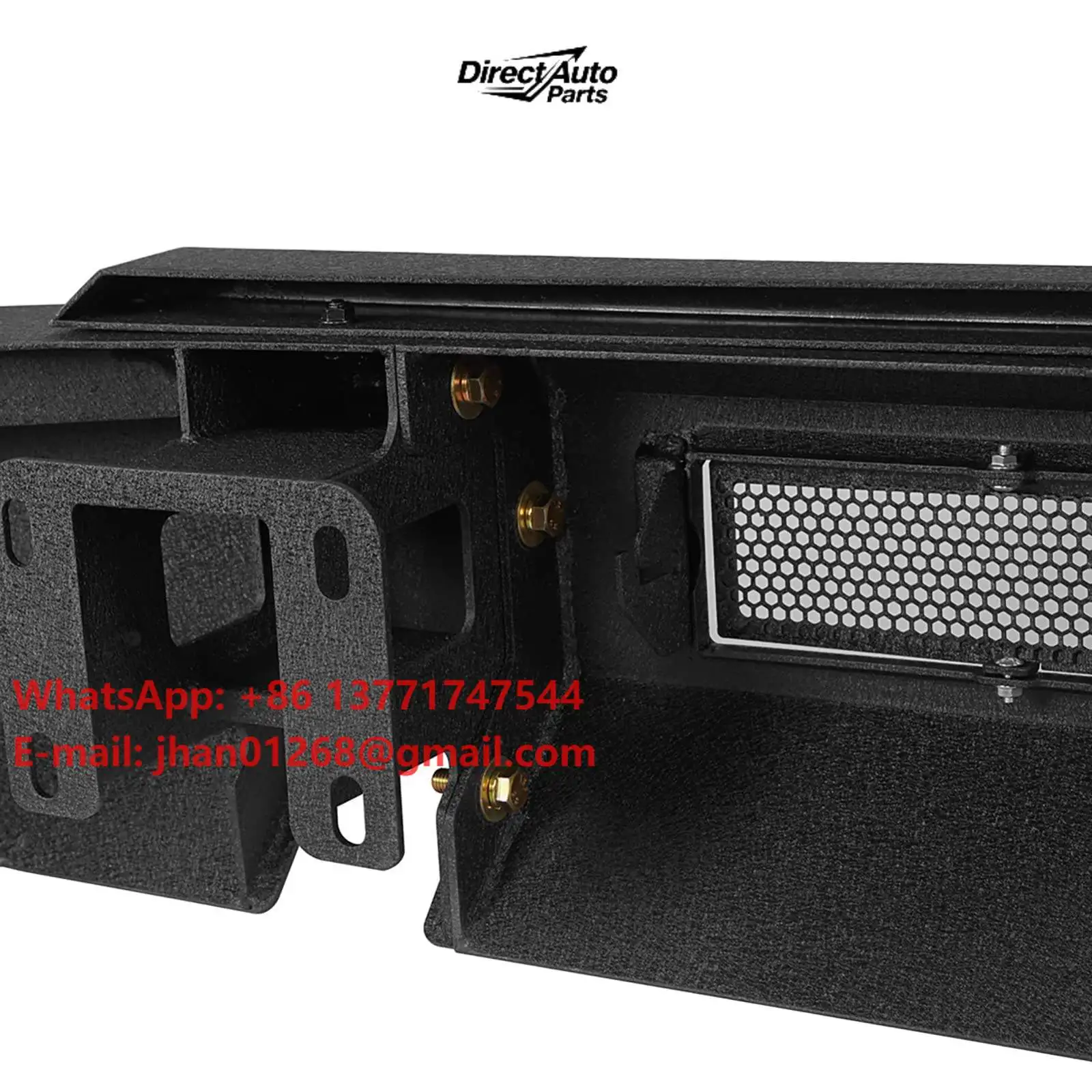 2020-2023 for GMC Sierra 2500HD & 3500 Steel Front Bumper with LED Lights License Plate Bracket Textured Black Car Light