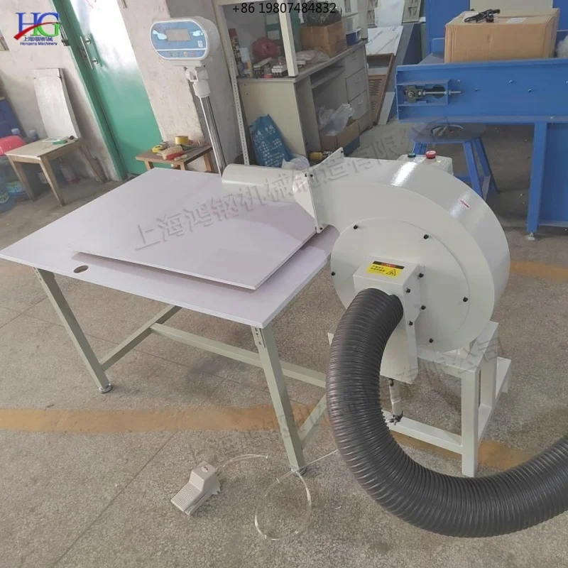 Upgraded Portable Fiber Cotton Filling Pillow Machine for Sofa and Pillow Industry Commercial Use
