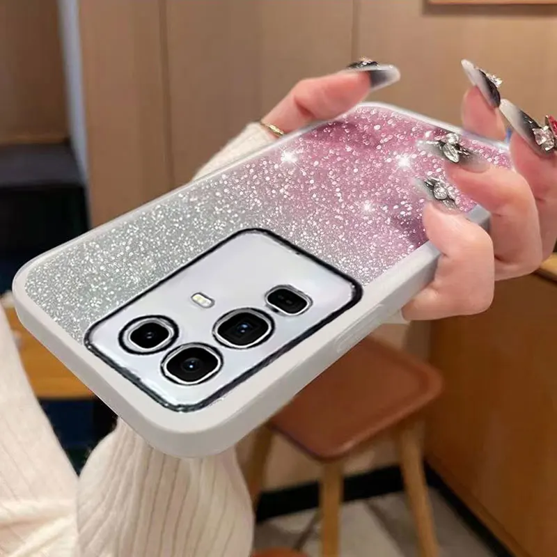 حافظة هاتف فاخرة لحماية العدسات اللامعة لهاتف انفينيكس نوت 50 برو + نوت 50s نوت 50x تكنو سبارك 30C كامون 40 برو حافظة سيليكون