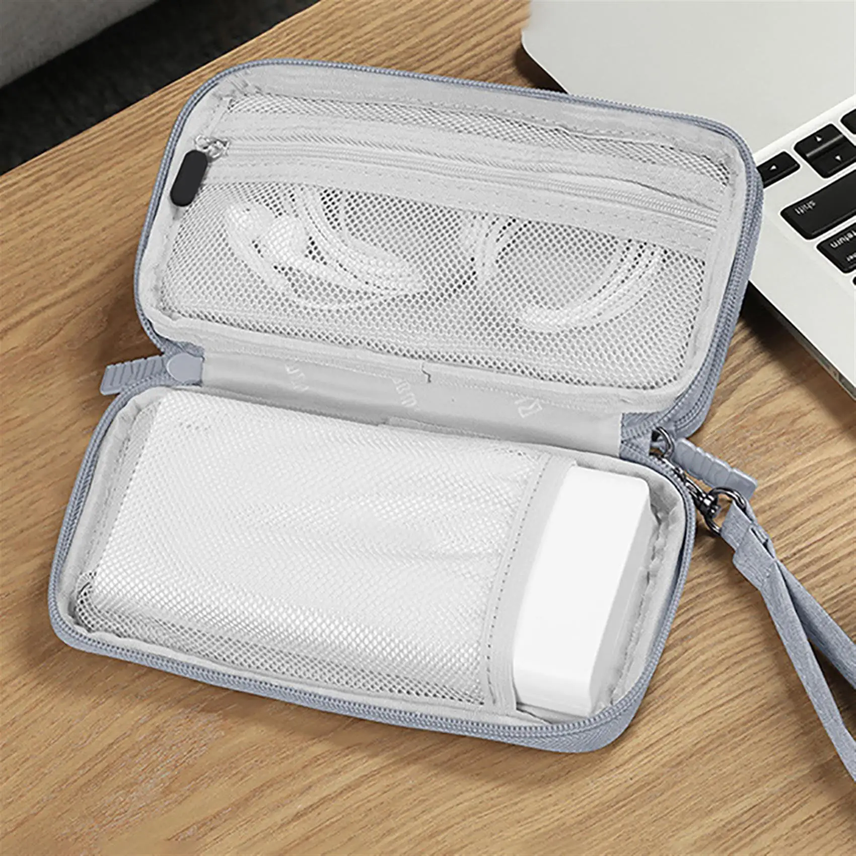 Borsa per cavi da viaggio custodia digitale portatile custodia per caricabatterie cavo dati borsa USB Organizer borsa per accessori elettronici