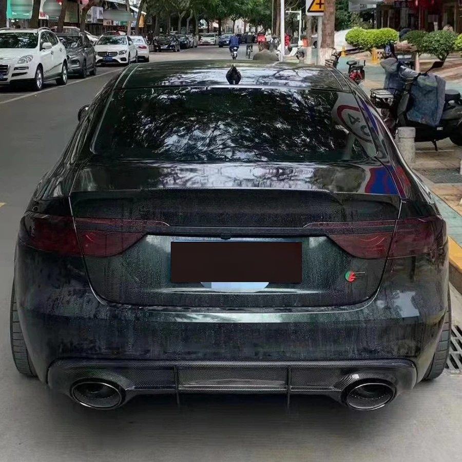 

Suitable For 16-19 Jaguar XF Modified RS Carbon Fiber Rear Lip XFL Rear Spoiler Small Surround Tail Throat Accessories