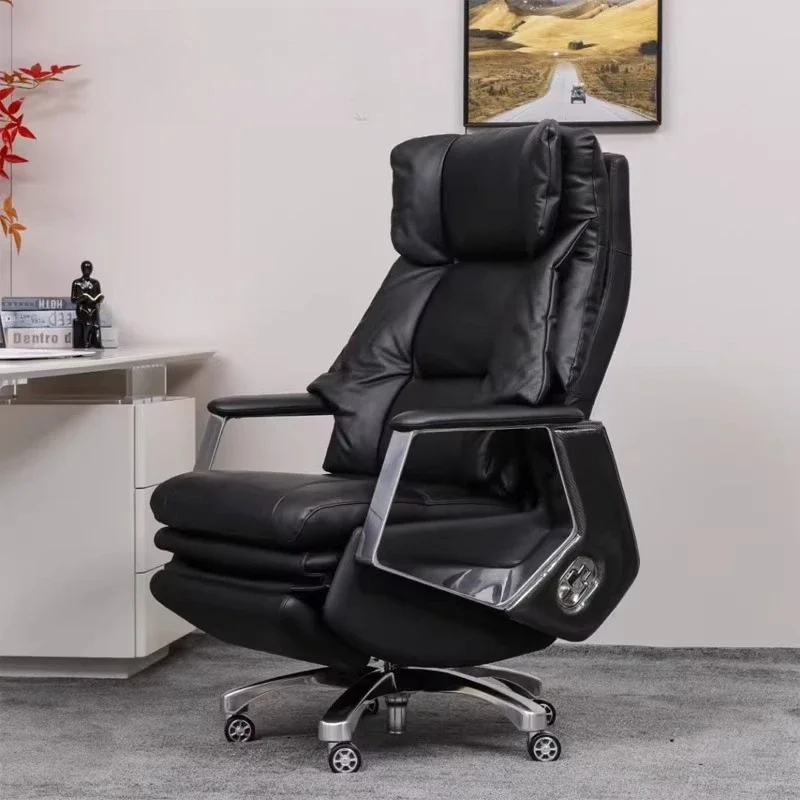 Luxury Boss Chair Designer Living Room Nordic Comfortable Footrest Office Chair Relaxing Wheels Mobile Silla Oficina Furniture